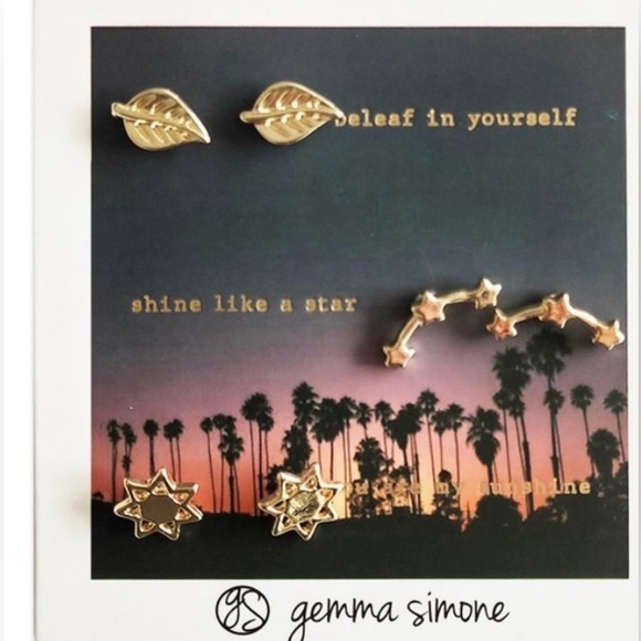 Gemma Simone Earrings (3 piece set) - Picture 2 of 3